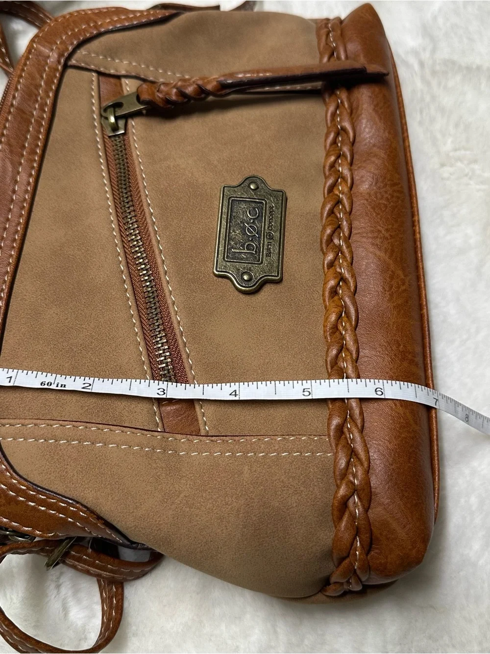Brown BOC crossbody purse braided bag